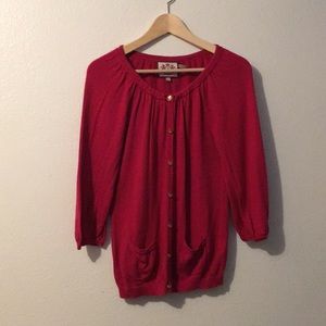 Juicy Couture Pink Cardigan SZ L